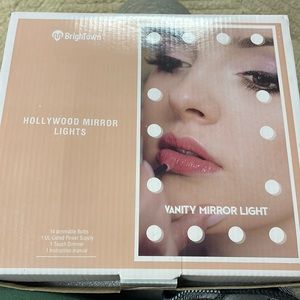 Hollywood Mirror Makeup Lights 14 LED bulbs, dimmer, soft natural bright